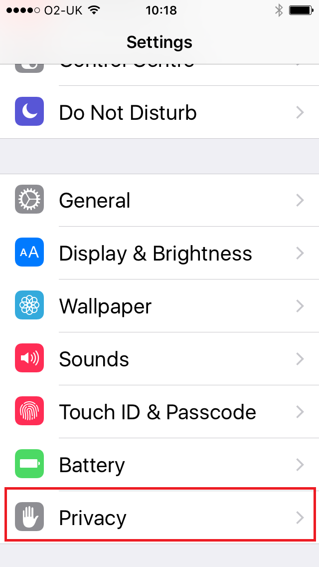 iPhone hidden tracking settings