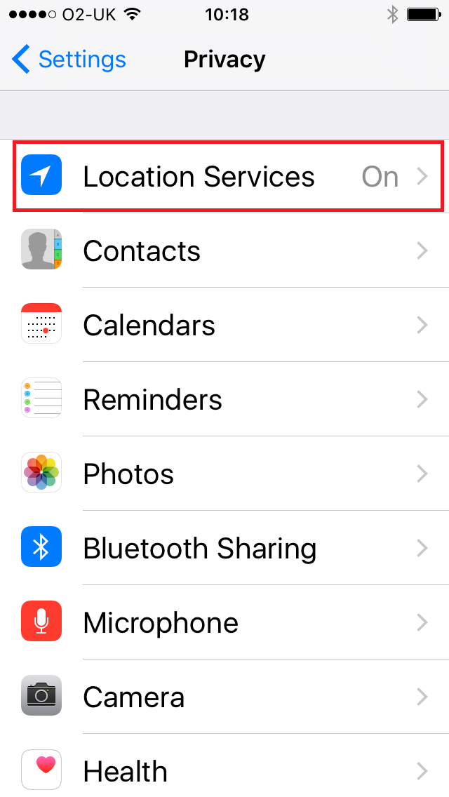 iPhone hidden tracking settings