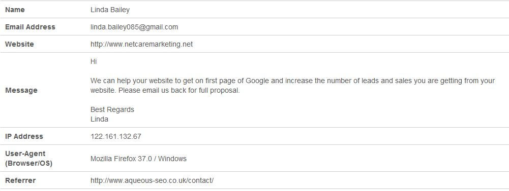 SEO offer