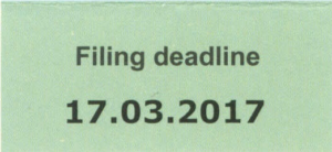 filing deadline