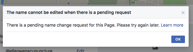 Facebook Pending Request Message
