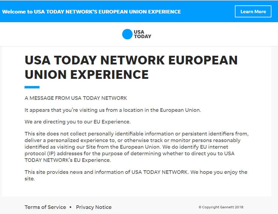 GDPR USA today