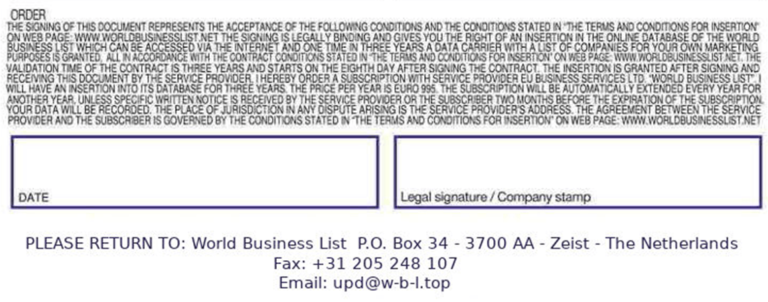 Scam World Business List And Global Business Registry