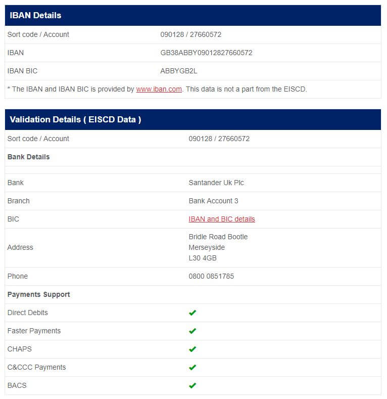 DCC Bank Account Details