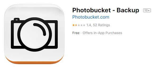 Photobucket App Store image