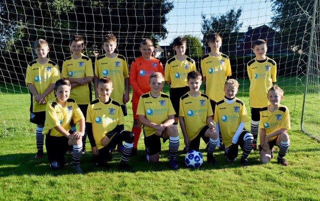 Aqueous Digital sponsor Barnton FC under 11s