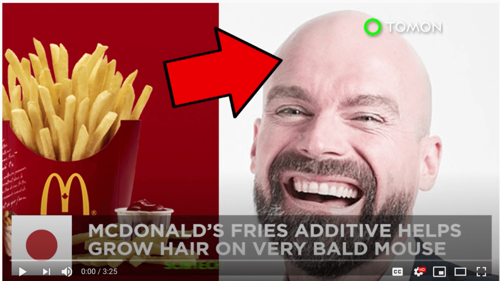 George Henin promotes Fries, Hair Loss and Debt Collection. Amazing...