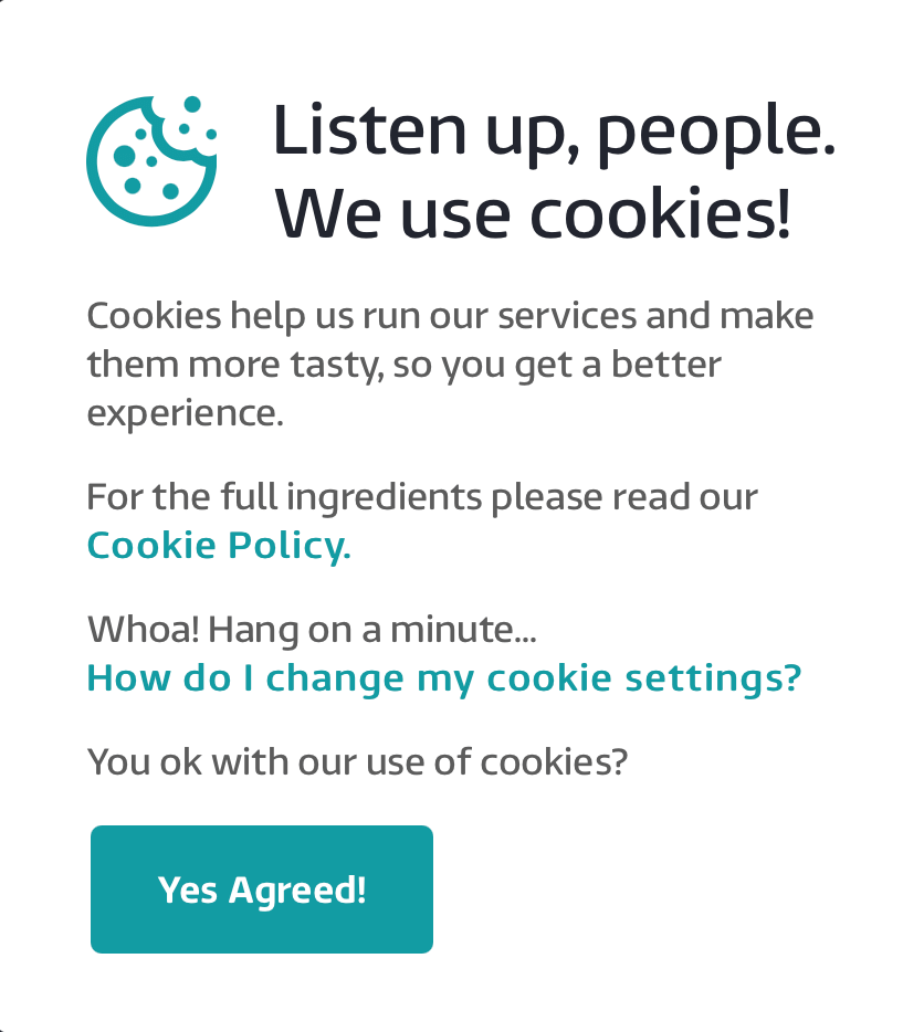 ITV.com cookies pop up 2