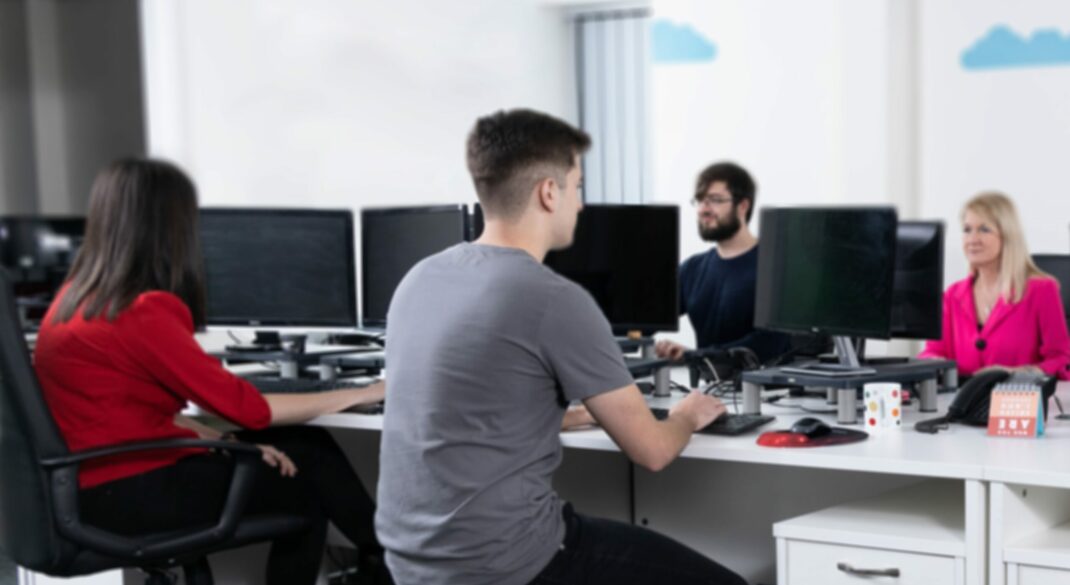 Aqueous Digital team in Sutton Weaver office