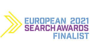 Aqueous Digital finalists in European Search Awards website feature image