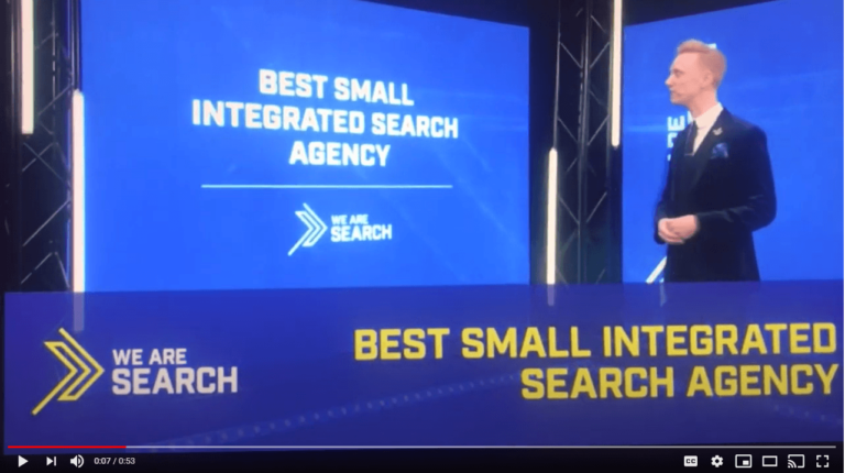 UK Search Awards 2020 video