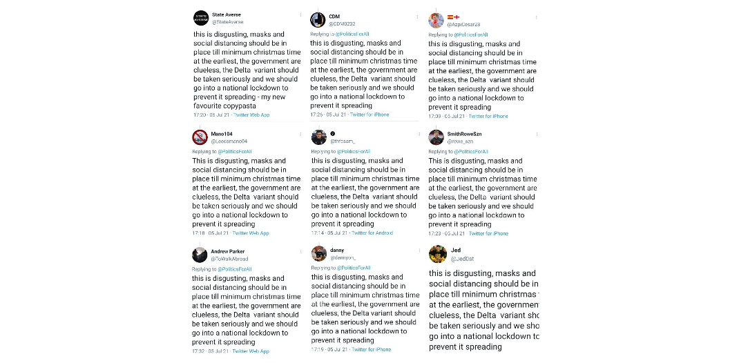 Lies blog - Twitter is disgusting posts