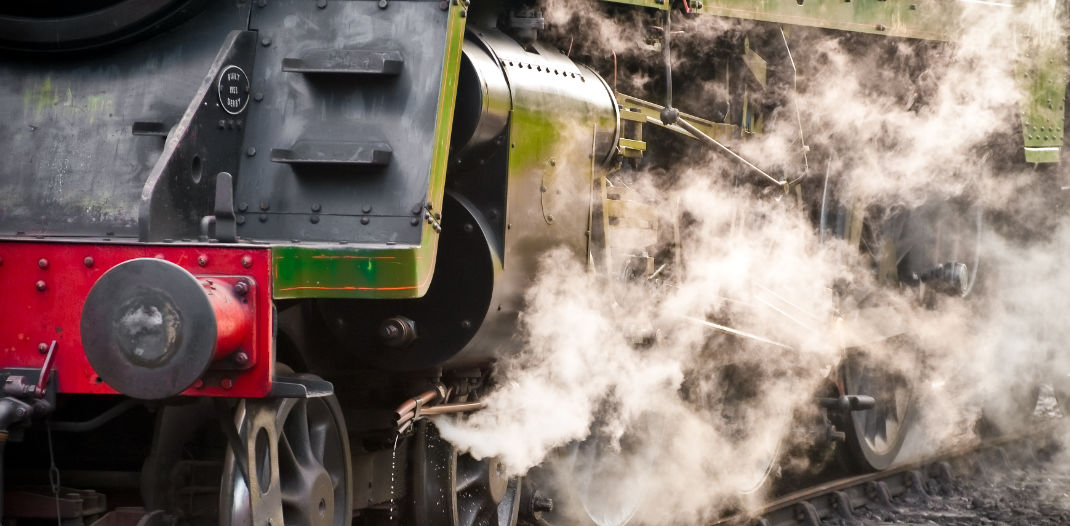 First Railway Steam Train in Manchester
