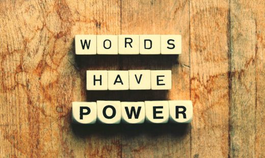 Meta descriptions words have power spelled with scrabble pieces
