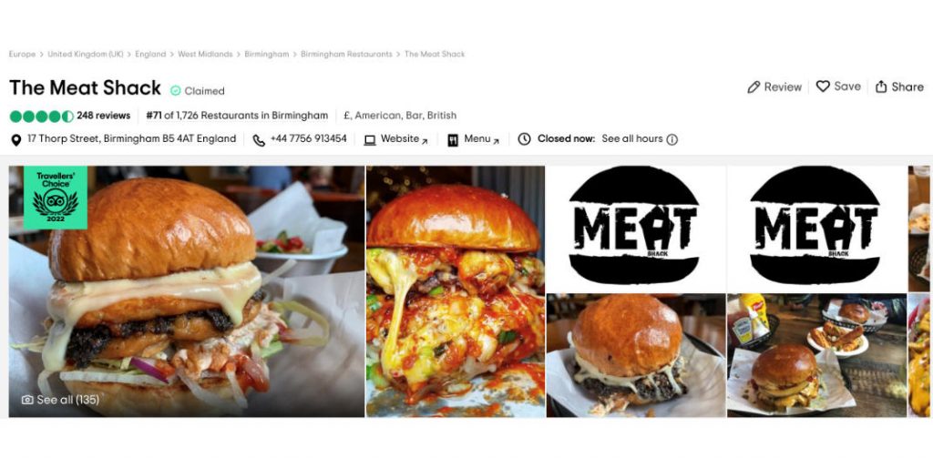 TripAdvisor reviews of The Meat Shack