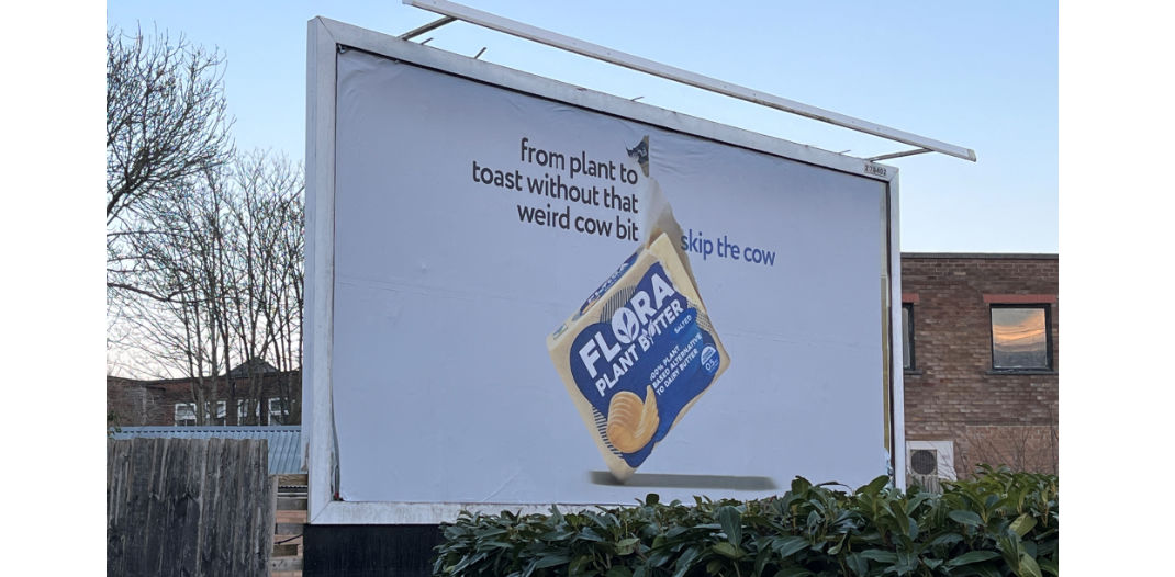 Sip the Cow advert in Northwich on 48 sheet billboard