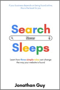 Search Never Sleeps Book cover border