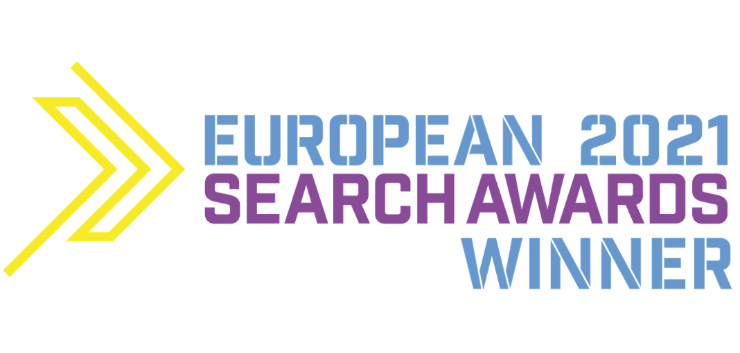 European Search Awards 2021 winner banner