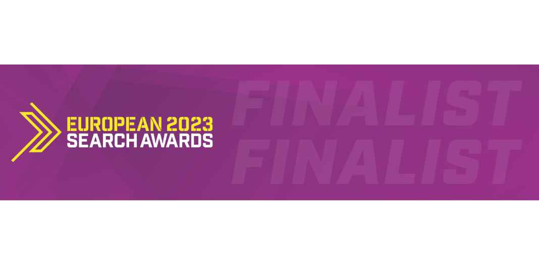 European Search Awards 2023 Finalist banner