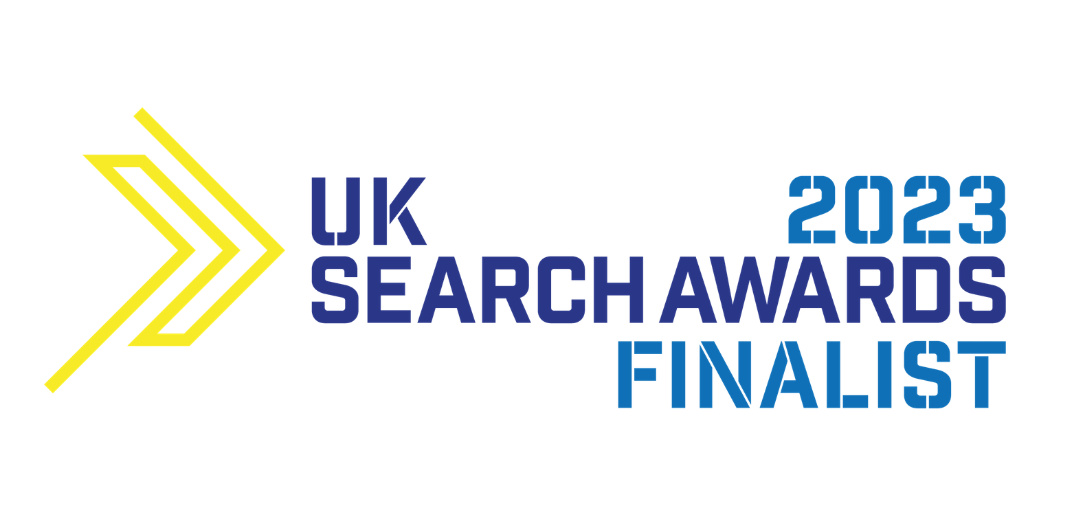 UK Search Awards 2023 Finalist banner