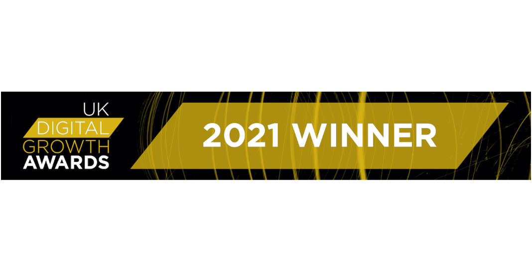 UK Digital Growth Awards 2021 Winner banner