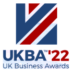 UK Business Awards 2022 Winner logo square format for Aqueous Digital website