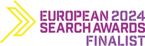 European Search Awards badge for finalists