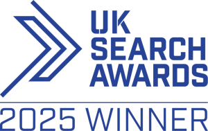 UK Search Awards 2025 Winners badge