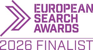 European Search Awards finalist badge Aqueous Digital